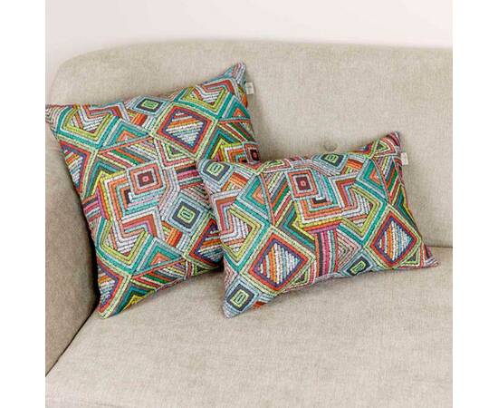 Наволочка декоративная 30х45 MixPrint 502 геометрія Прованс (029856), Цвет: бирюзовый, Тип: наволочки, Размер: 30x45, изображение 2