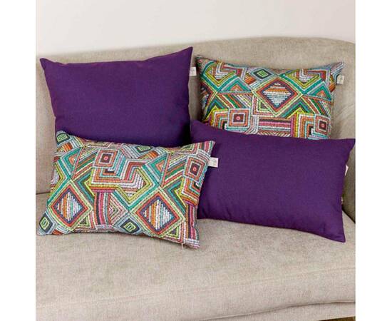 Наволочка декоративная 30х45 MixPrint 502 геометрія Прованс (029856), Цвет: бирюзовый, Тип: наволочки, Размер: 30x45, изображение 3