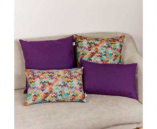 Наволочка декоративная 30х45 MixPrint 504 зігзаг Прованс (029854), Цвет: бирюзовый, Тип: наволочки, Размер: 30x45, изображение 3