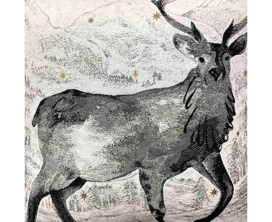 Подушка декоративна 45х45 Black Night Олень Прованс (024574), зображення 2