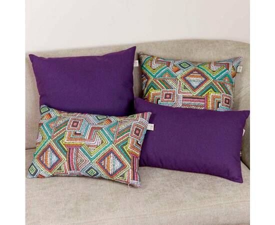 Наволочка декоративна 45х45 MixPrint 502 геометрія Прованс (029838), Колір: бірюзовий, Тип: наволочки, Розмір: 45x45, зображення 2