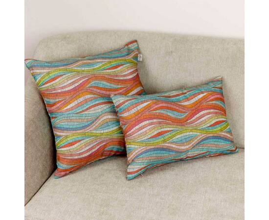 Наволочка декоративна 45х45 MixPrint 501 хвиля Прованс (029840), Колір: помаранчевий, Тип: наволочки, Розмір: 45x45, зображення 2