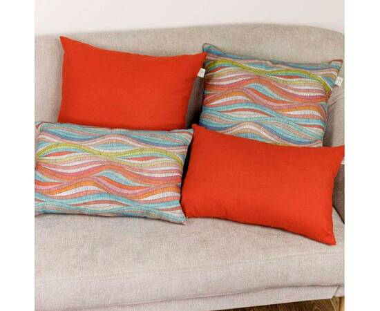 Наволочка декоративна 45х45 MixPrint 501 хвиля Прованс (029840), Колір: помаранчевий, Тип: наволочки, Розмір: 45x45, зображення 3