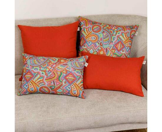 Наволочка декоративна 45х45 MixPrint 503 мозаіка Прованс (029832), Колір: помаранчевий, Тип: наволочки, Розмір: 45x45, зображення 3