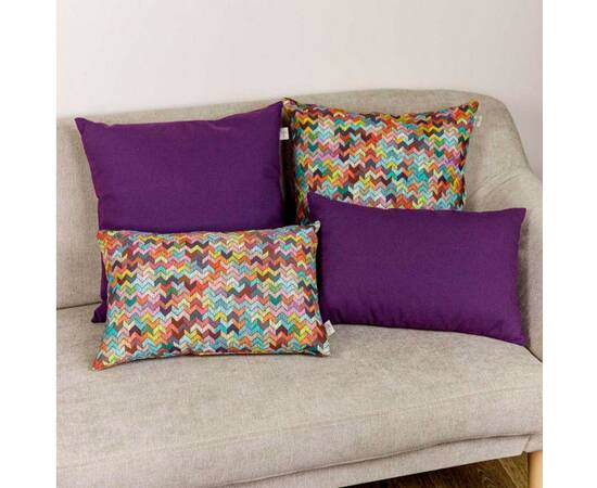 Подушка декоративная 45х45 MixPrint 504 зігзаг Прованс (029870), Цвет: бирюзовый, Размер: 45x45, изображение 3