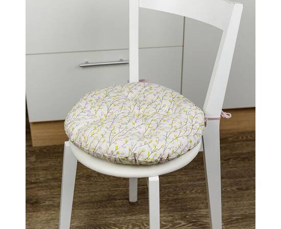 Подушка на стілець кругла D-40 Гілочка Прованс (30948), Колір: салатовий, Розмір: Ø 40, зображення 2