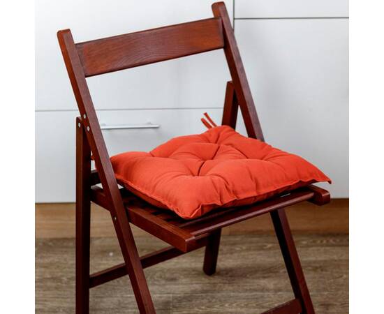 Подушка на стілець 40х40 Гарбузова Прованс (030123), Колір: теракотовий, Розмір: 40x40, зображення 2