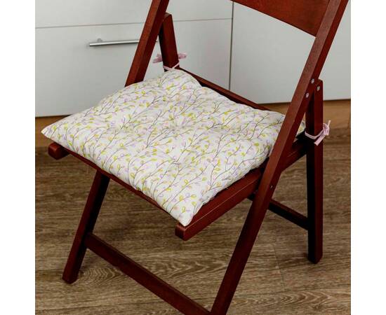 Подушка на стілець 40х40 Гілочки Прованс (30944), Колір: салатовий, Розмір: 40x40, зображення 2