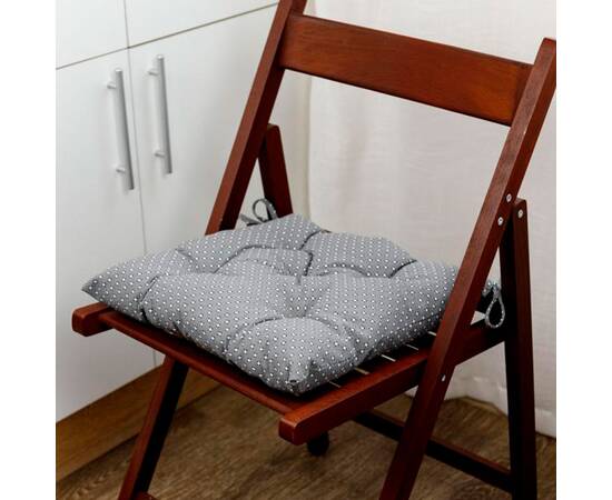 Подушка на стілець 40х40 Merry Christmas сіра Прованс (031486), Колір: сірий, Розмір: 40x40, зображення 2