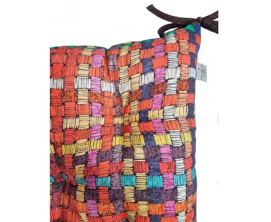 Подушка на стілець 40х40 MixPrint 505 рогожка Прованс (031169), Колір: помаранчевий, Розмір: 40x40, зображення 2