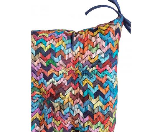 Подушка на стілець 40х40 MixPrint 504 зигзаг Прованс (031171), Колір: бірюзовий, Розмір: 40x40, зображення 2