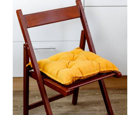 Подушка на стілець 40х40 Охра Прованс (030125), Колір: помаранчевий, Розмір: 40x40, зображення 2