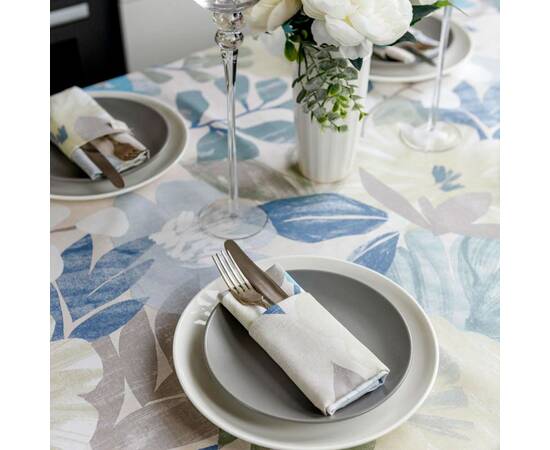 Салфетка 35х45 Блакитні Квіти Прованс (030878), Тип: салфетки, Цвет: голубой, Форма скатерти: прямоугольная, Размер: 35x45, изображение 3