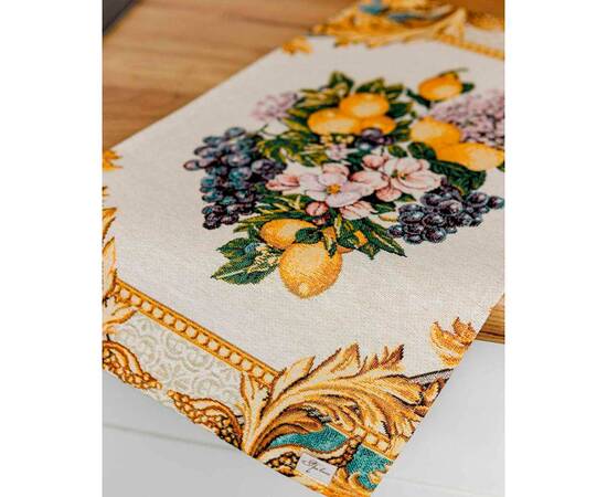 Серветка 30x50 гобеленова Verna Прованс (030029), Тип: серветки, Основний колір: жовтий, Форма скатертини: прямокутна, Розмір: 30x50, зображення 3