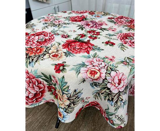 Скатерть круглая D-136 Alegria Прованс (029791), Тип: скатерти, Цвет: розовый, Форма скатерти: круглая, Размер: Ø136, изображение 2