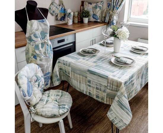 Скатерть 136х180 Клітина Прованс (030912), Тип: скатерти, Цвет: бежевый, Форма скатерти: прямоугольная, Размер: 136x180, изображение 4