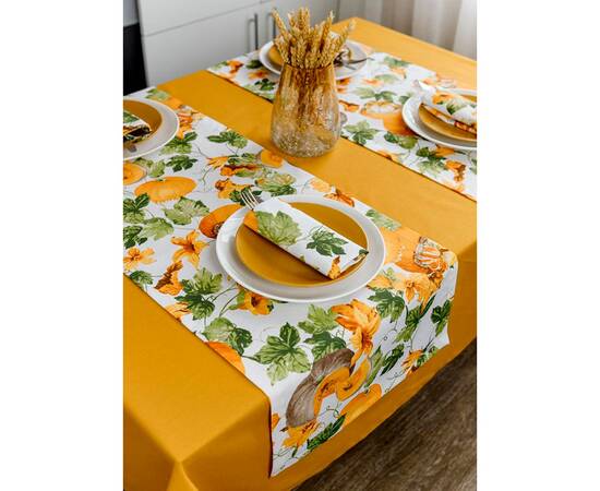 Скатертина 220x132 Охра Прованс (030752), Тип: скатертини, Основний колір: золотий, Форма скатертини: прямокутна, Розмір: 132x220, зображення 3