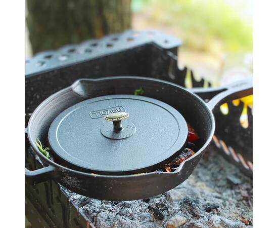 Притиск чугунный гриль 205 мм с ручкой Brizoll (A24PR), изображение 3