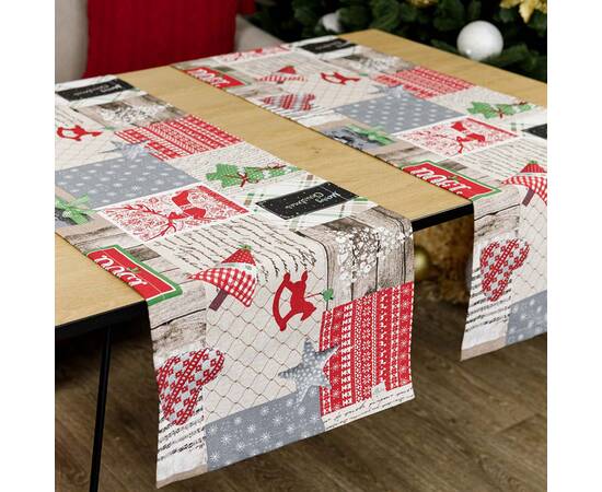 Доріжка 40x140 Ранер Merry Christmas Прованс (031476), Тип: доріжки (раннери), Основний колір: червоний, Форма скатертини: прямокутна, Розмір: 40x140, зображення 2