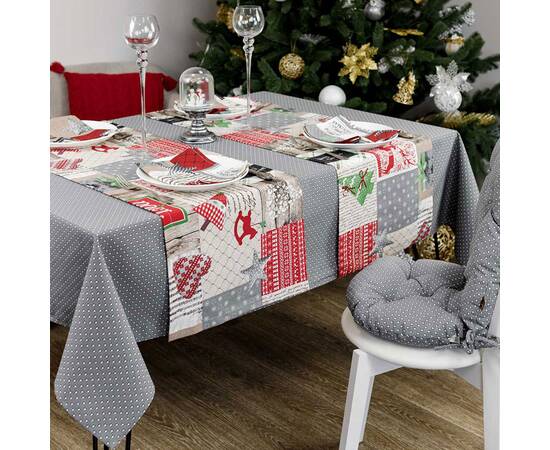 Доріжка 40x140 Ранер Merry Christmas Прованс (031476), Тип: доріжки (раннери), Основний колір: червоний, Форма скатертини: прямокутна, Розмір: 40x140, зображення 3