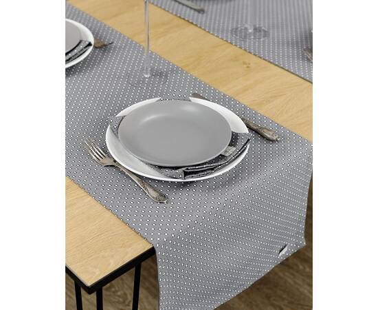 Дорожка 40x140 Ранер Merry Christmas серая Прованс (031480), Тип: дорожки (раннеры), Цвет: серый, Форма скатерти: прямоугольная, Размер: 40x140, изображение 2