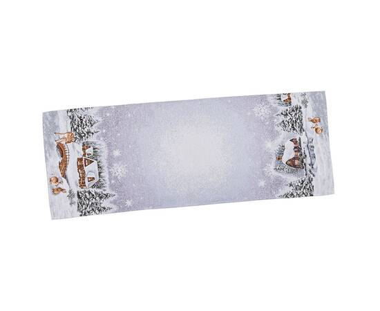 Дорожка на стол 40х160 LiMaSo (WINTER-40), Тип: дорожки (раннеры), Цвет: коричневый, Форма скатерти: прямоугольная, Размер: 40x160, изображение 2