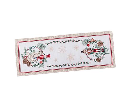 Дорожка на стол 37х100 LiMaSo (CASCANUECES-37), Тип: дорожки (раннеры), Цвет: красный, Форма скатерти: прямоугольная, Размер: 37x100, изображение 2