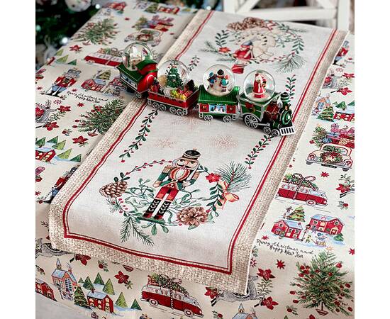 Доріжка на стіл 40х160 LiMaSo (CASCANUECES-40), Тип: доріжки (раннери), Основний колір: червоний, Форма скатертини: прямокутна, Розмір: 40x160, зображення 5