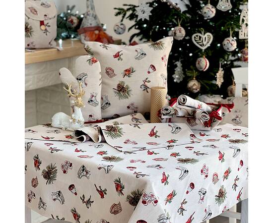 Дорожка на стол 45х140 LiMaSo (EDEN1158-45), Тип: дорожки (раннеры), Цвет: красный, Форма скатерти: прямоугольная, Размер: 45x140, изображение 3