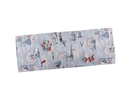 Дорожка на стол 45х140 LiMaSo (EDEN1254-45), Тип: дорожки (раннеры), Цвет: голубой, Форма скатерти: прямоугольная, Размер: 45x140, изображение 2