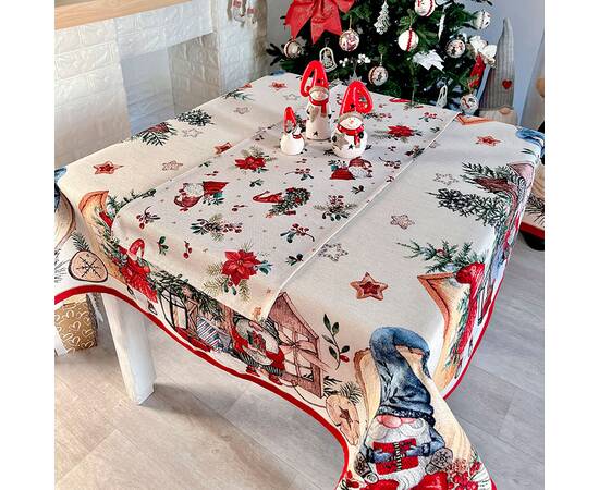 Дорожка на стол 37х100 LiMaSo (EDEN1268B-37), Тип: дорожки (раннеры), Цвет: красный, Форма скатерти: прямоугольная, Размер: 37x100, изображение 3