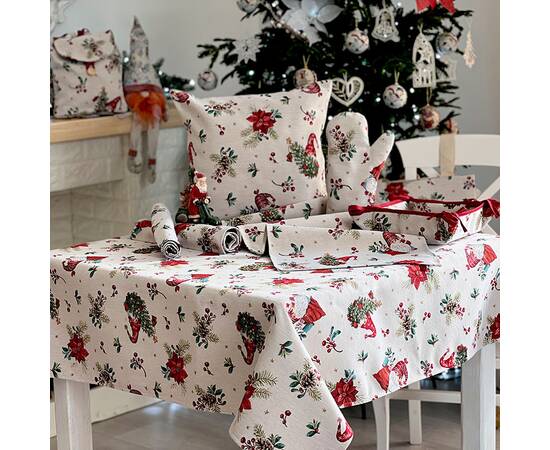 Дорожка на стол 45х140 LiMaSo (EDEN1268B-45), Тип: дорожки (раннеры), Цвет: красный, Форма скатерти: прямоугольная, Размер: 45x140, изображение 4