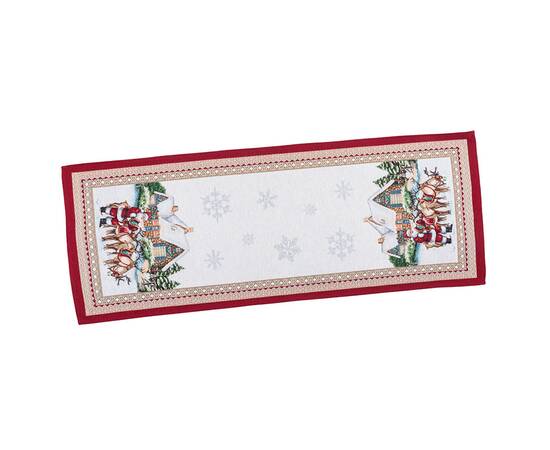 Доріжка на стіл 40х160 LiMaSo (FROSTY-40), Тип: доріжки (раннери), Основний колір: червоний, Форма скатертини: прямокутна, Розмір: 40x160, зображення 2