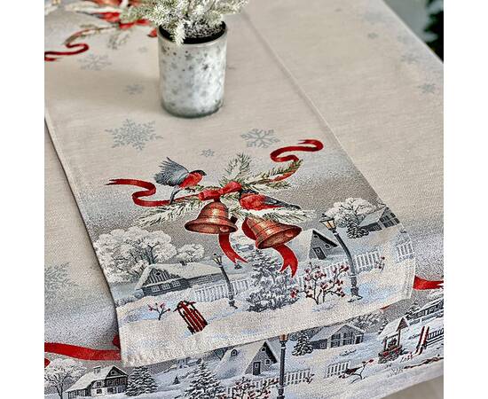 Дорожка на стол 37х100 LiMaSo (RUNNER1254-37), Тип: дорожки (раннеры), Цвет: голубой, Форма скатерти: прямоугольная, Размер: 37x100, изображение 2