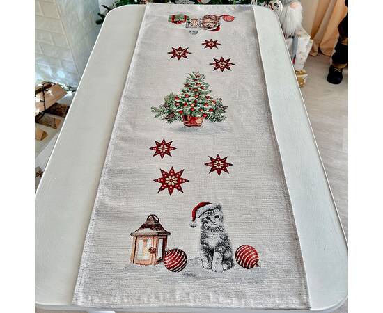 Дорожка на стол 40х160 LiMaSo (SURI-40), Тип: дорожки (раннеры), Цвет: красный, Форма скатерти: прямоугольная, Размер: 40x160, изображение 3