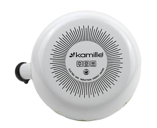 Емальований чайник із свистком 2.2 л Kamille (1030), зображення 3