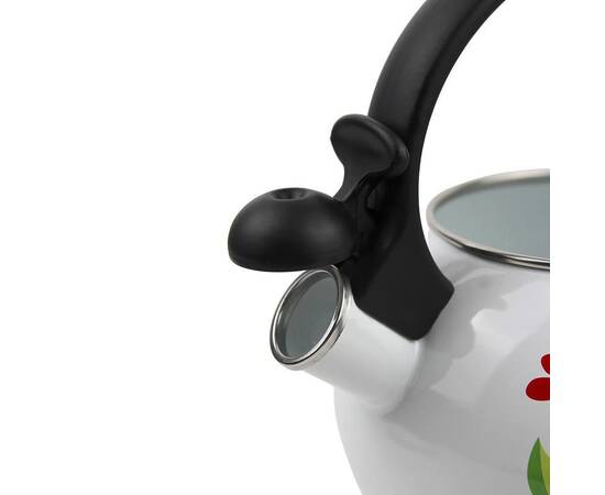 Емальований чайник із свистком 2.2 л Kamille (1030), зображення 4