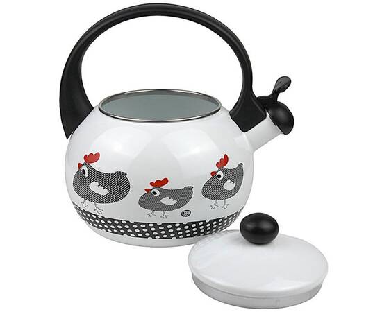 Эмалированный чайник со свистком 2.2 л Kamille (1032), изображение 2