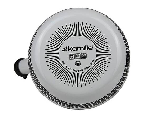Эмалированный чайник со свистком 2.2 л Kamille (1032), изображение 4