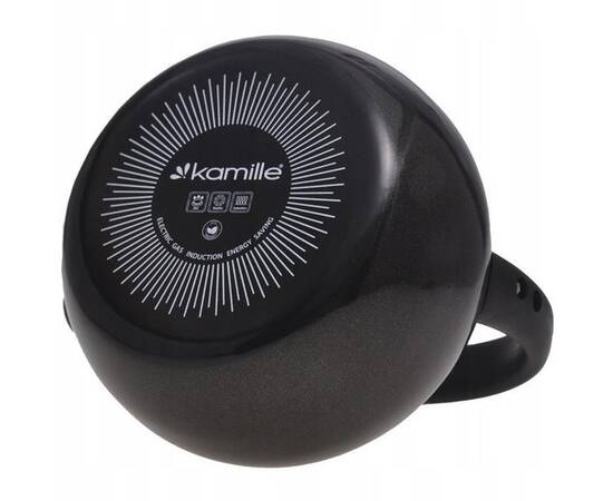 Емальований чайник із свистком 2.2 л Kamille (1038A), зображення 2