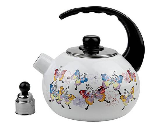 Эмалированный чайник со свистком 2.5 л Kamille (1035), изображение 2