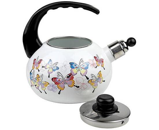 Эмалированный чайник со свистком 2.5 л Kamille (1035), изображение 3