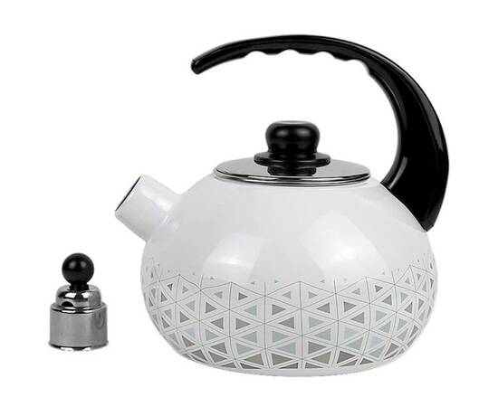 Эмалированный чайник со свистком 2.5 л Kamille (1037), изображение 2