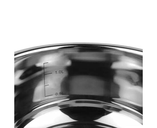 Каструля 1.5л 16x8 см Kamille (5411), Тип: каструля, Об'єм: 1,5 л, Колір: срібний, зображення 4