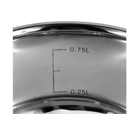 Каструля 1л 14x7 см Kamille (5410), Тип: каструля, Об'єм: 1 л, Колір: срібний, зображення 4