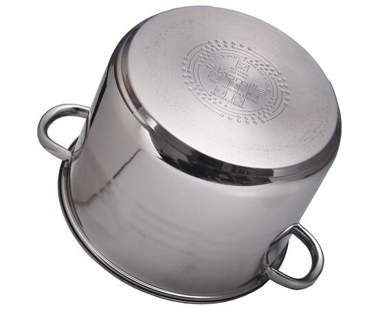 Каструля 15.5л 30x23 см Kamille (5406), Тип: каструля, Об'єм: 15,5 л, Колір: срібний, зображення 3