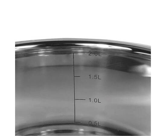 Каструля 2л 18x9 см Kamille (5412), Тип: каструля, Об'єм: 2 л, Колір: срібний, зображення 4