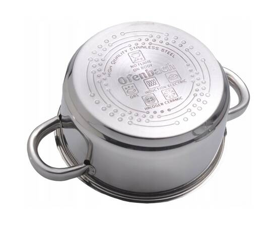 Каструля 1л 14x7 см Ofenbach (100522), Тип: каструля, Об'єм: 1 л, Колір: срібний, зображення 3