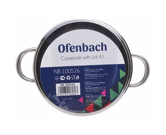 Каструля 4л 22x11 см Ofenbach (100526), Тип: каструля, Об'єм: 4 л, Колір: срібний, зображення 4