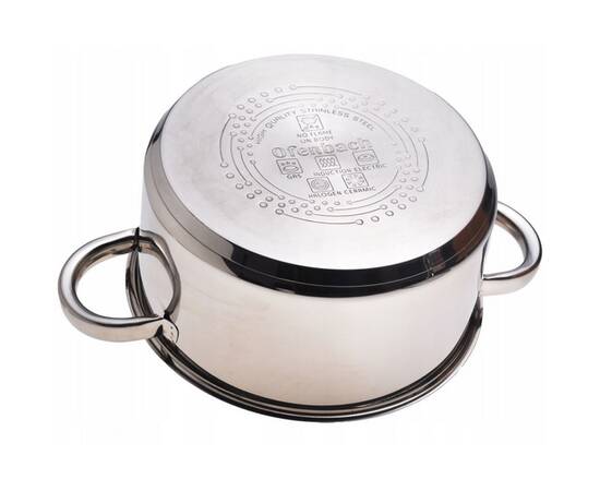 Каструля 5.5л 24x13.5 см Ofenbach (100527), Тип: каструля, Об'єм: 5,5 л, Колір: срібний, зображення 3